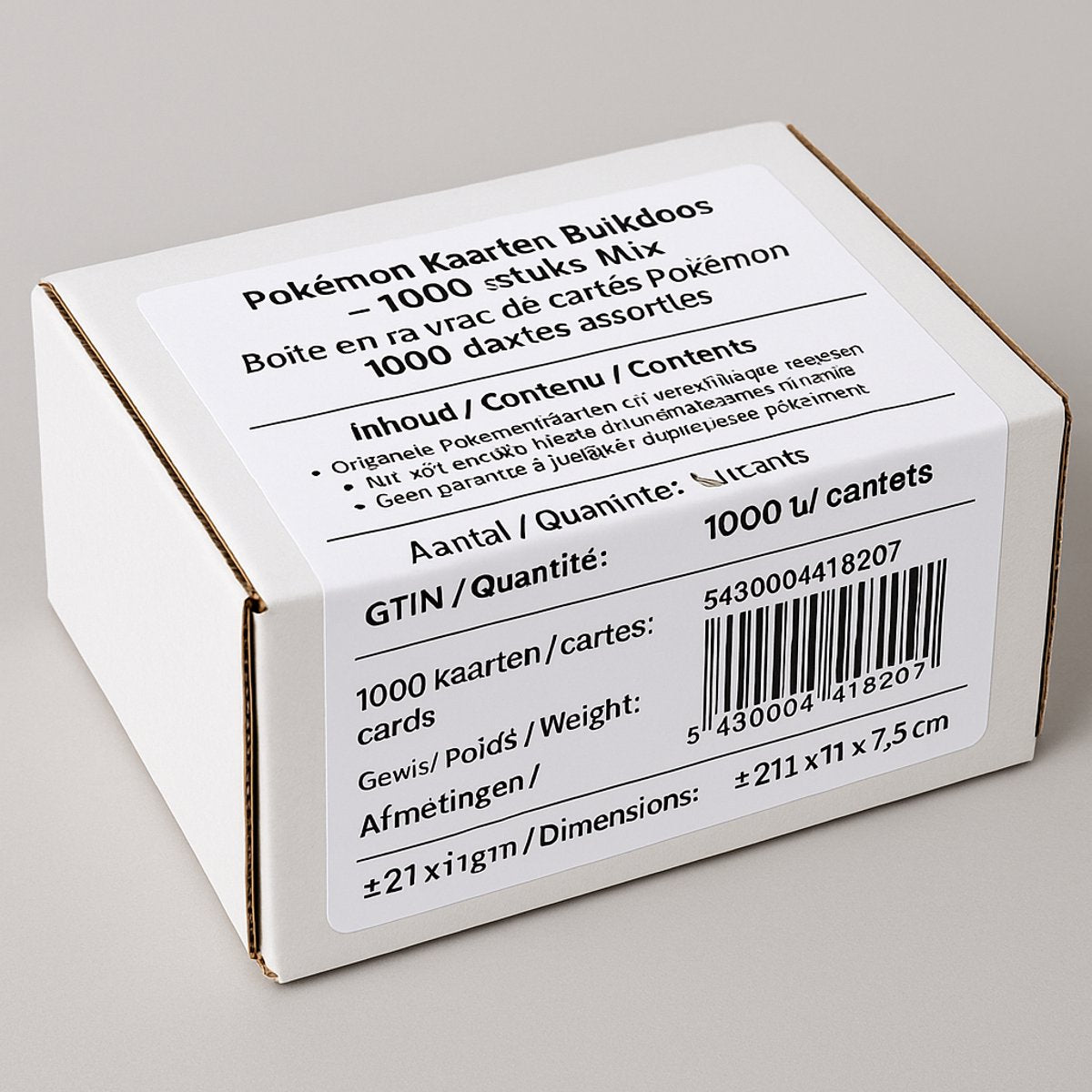 DRX Pokémon Bulkdoos - 1000 kaarten mix uit diverse sets - 5430004418207