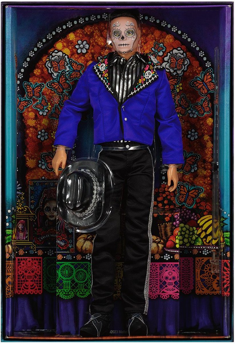 Barbie Signature Ken Dag Van De Doden-pop Veelkleurig