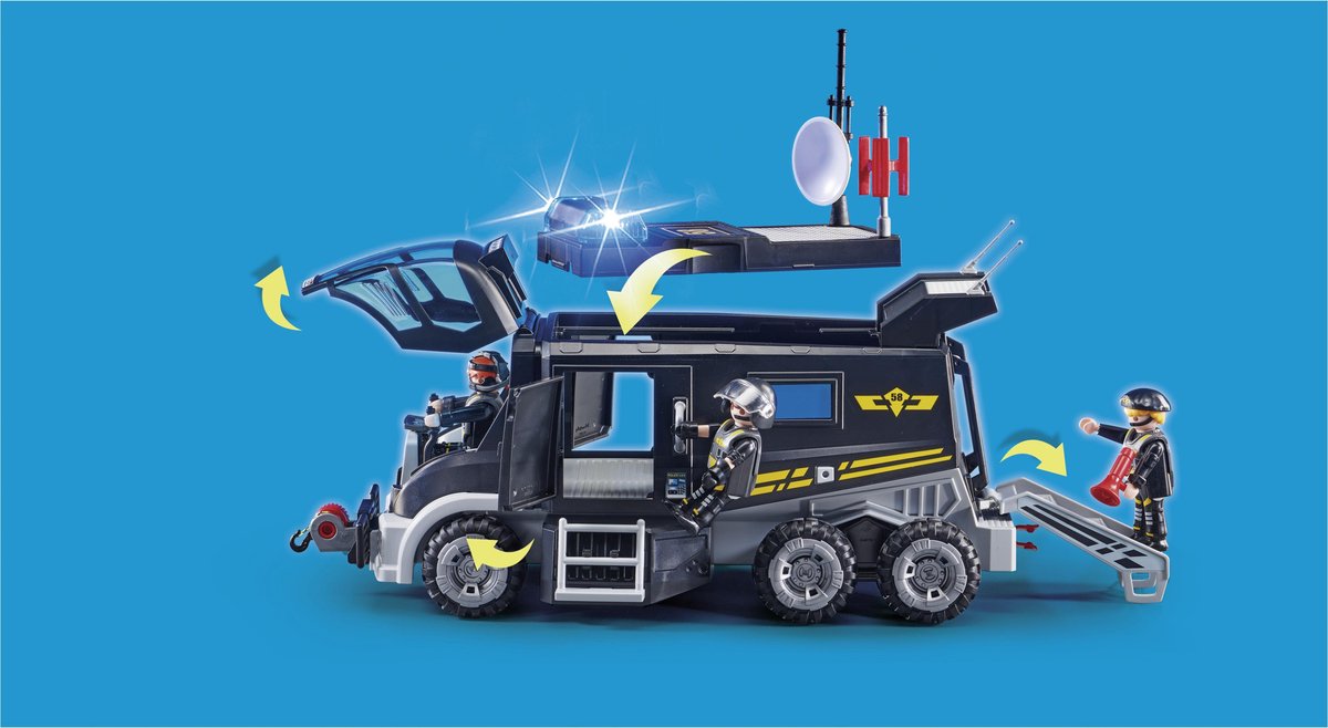 PLAYMOBIL City Action SIE-truck met licht en geluid - 9360