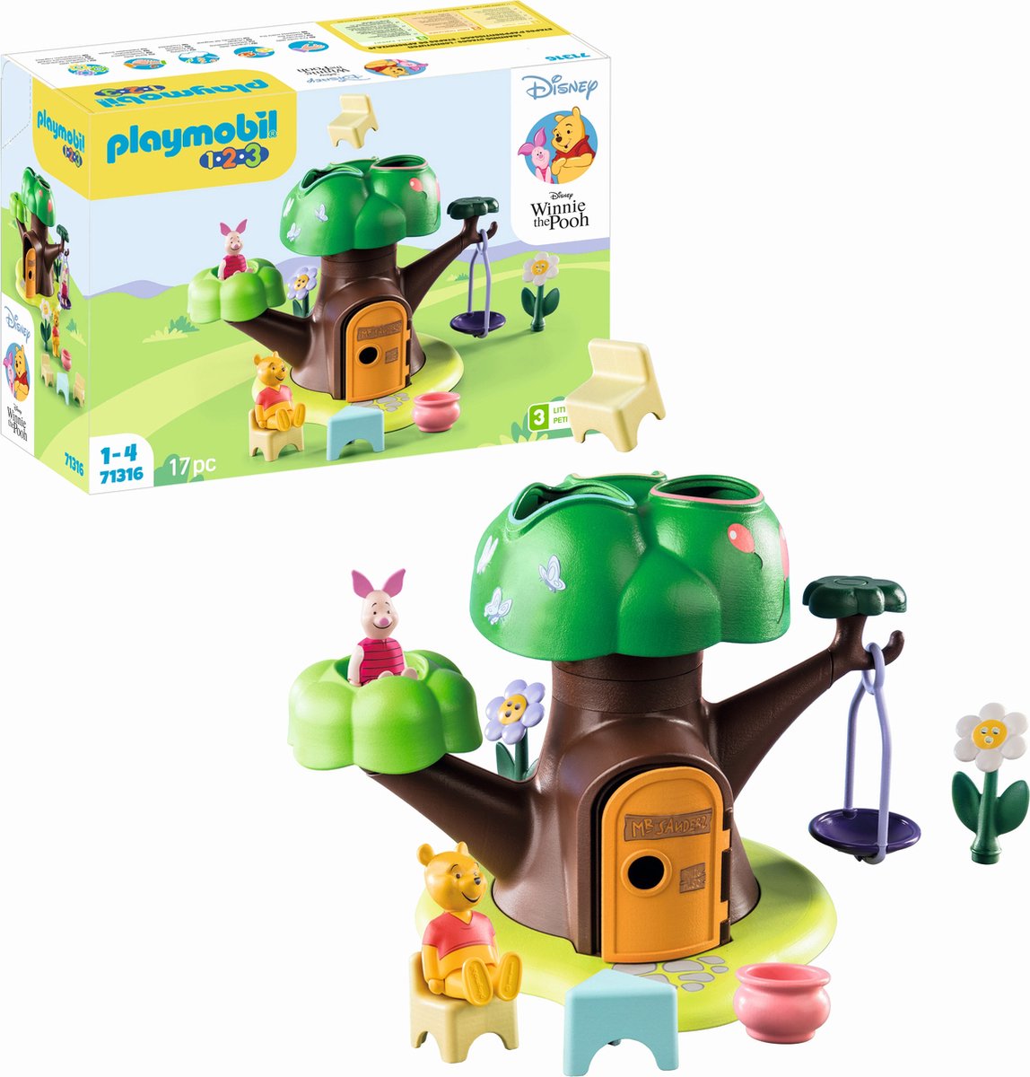 PLAYMOBIL 1.2.3 & Disney Winnie de Poeh Boomhut - 71316