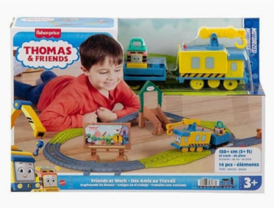Fisher-Price Tomek & Vrienden Werkende Vrienden Treinset met Locomotief