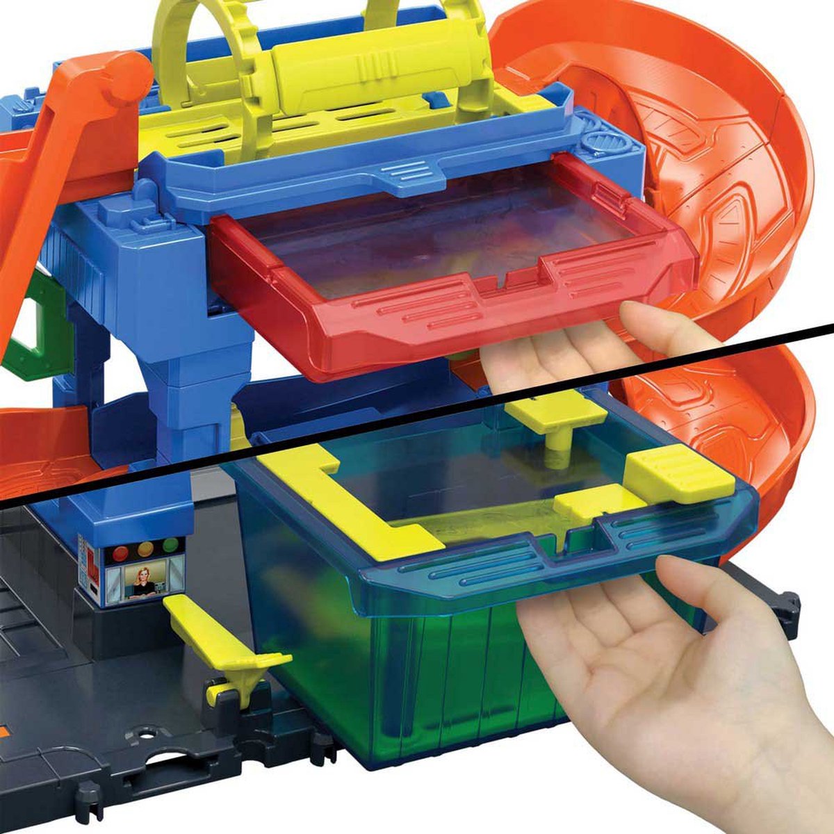Hot Wheels City Tunnel Twist Car Wash - Racebaan