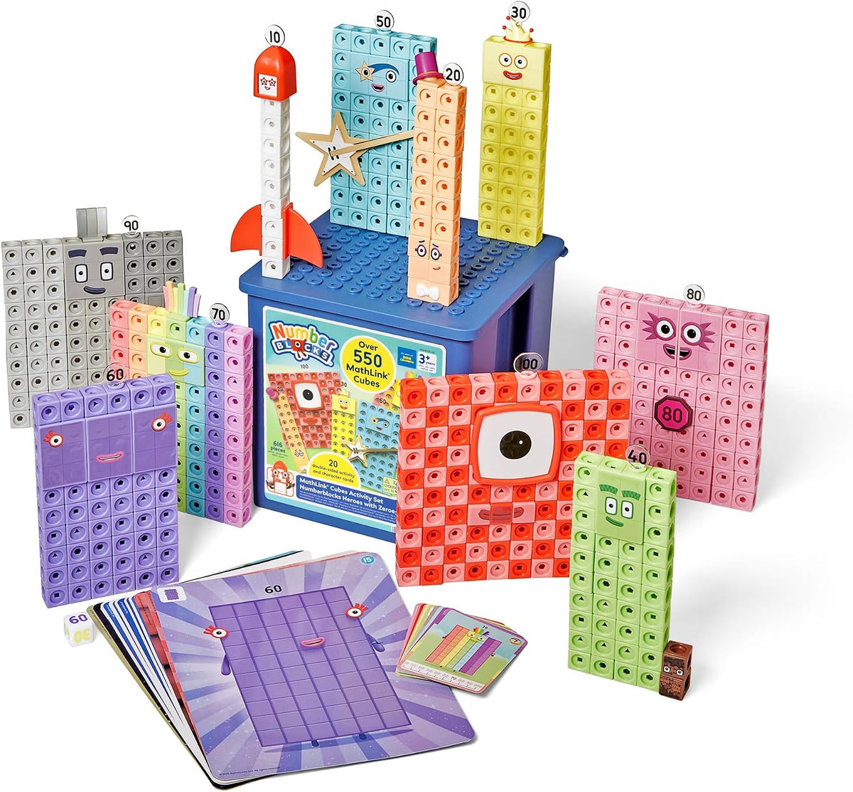 Learning Resources - Numberblocks™ Mathlink™ Cubes Activiteitenset Heroes with Zeroes