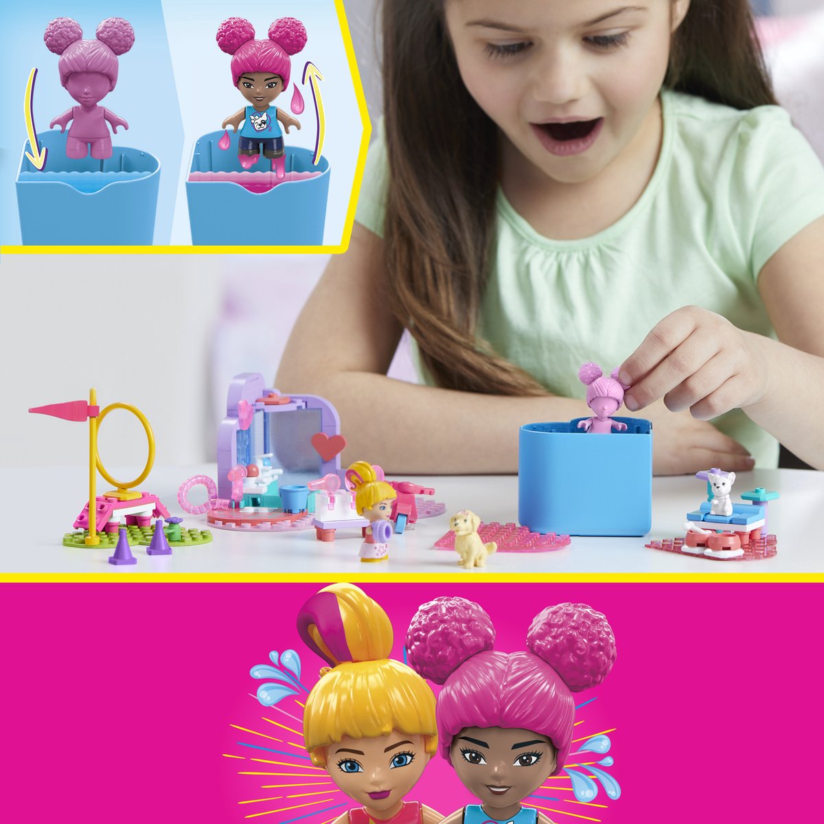 MEGA Barbie Color Reveal - Huisdieren trainen en wassen
