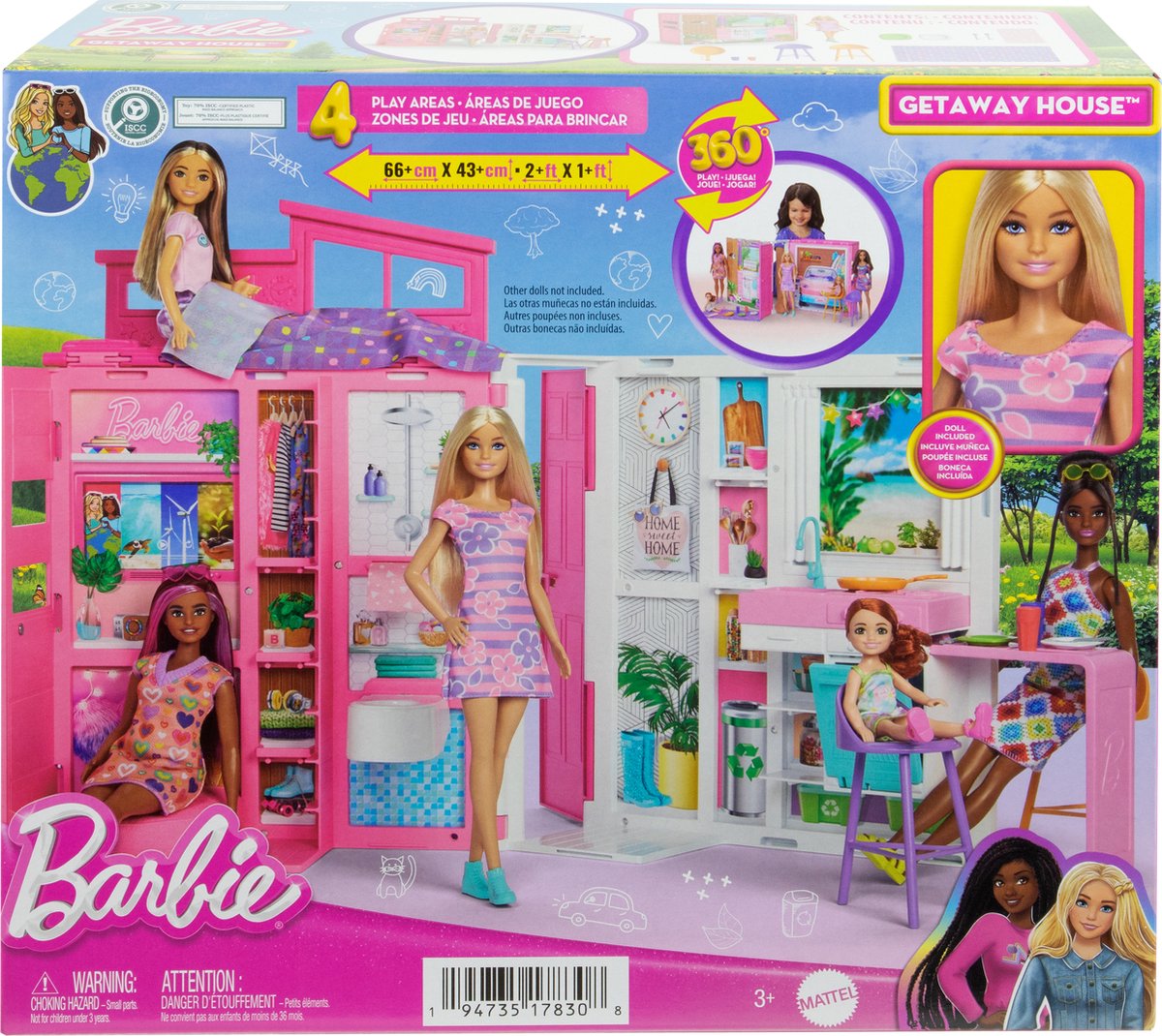Barbie 65 jaar Vakantiehuis - Barbiepop - Poppenhuis