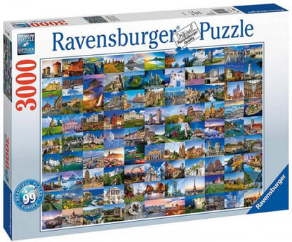 Ravensburger puzzel 99 mooie plekken in Europa - legpuzzel - 3000 stukjes