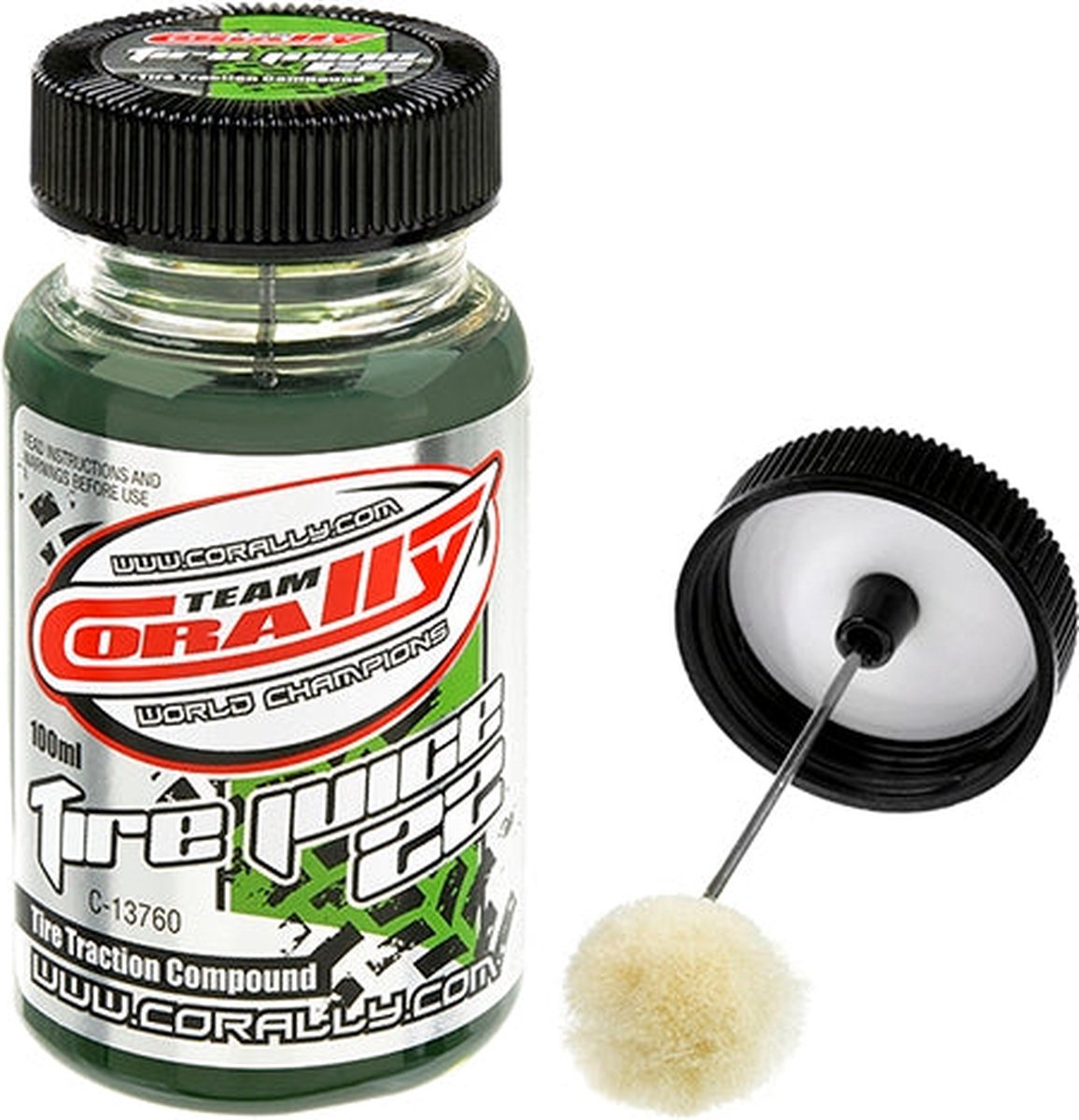 Team Corally - Tire Juice 22 - Bandensmeermiddel - Groen - Asfalt / Rubber-banden