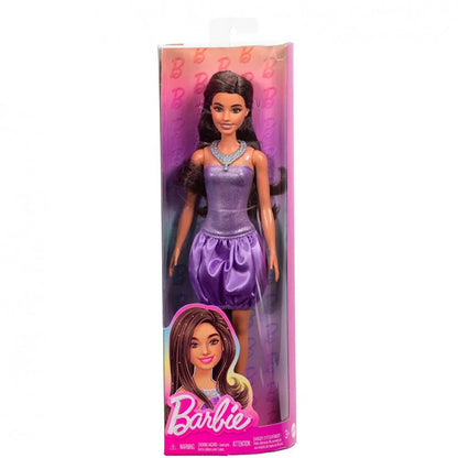 Barbie Fashionista Pop in Sequined Purple Dress.